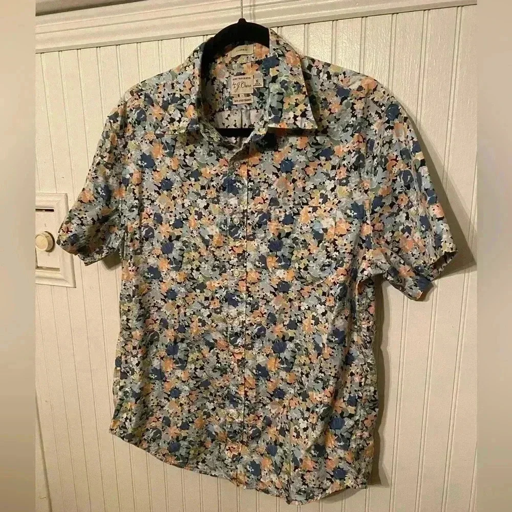 J. Crew Secret Wash Shirting classic fit button up